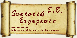 Svetolik Bogojević vizit kartica